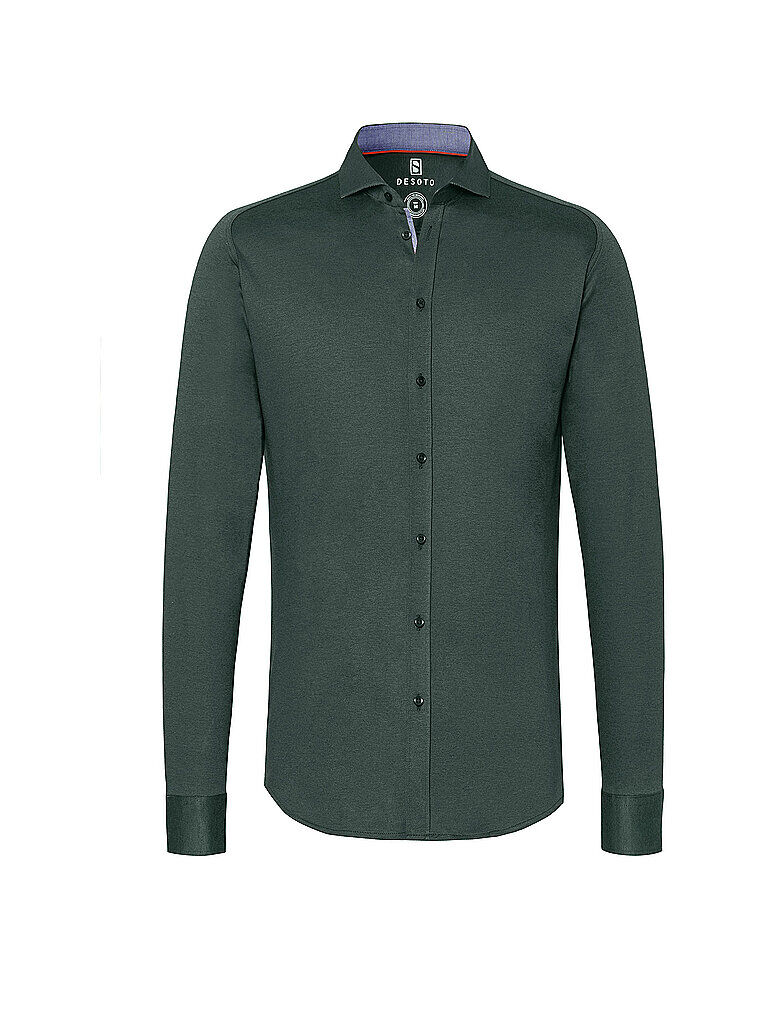 DESOTO Jerseyhemd Slim Fit olive   Herren   Größe: XL   97007-3