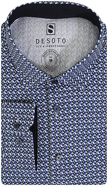 DESOTO Hemd Slim Fit  blau   Herren   Größe: XS   51128-3