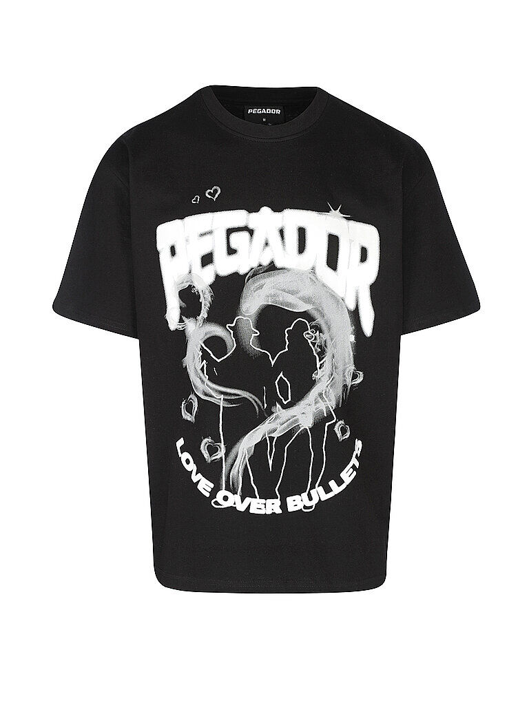 PEGADOR T Shirt Oversized  schwarz   Herren   Größe: XL   PGDR-1432-001