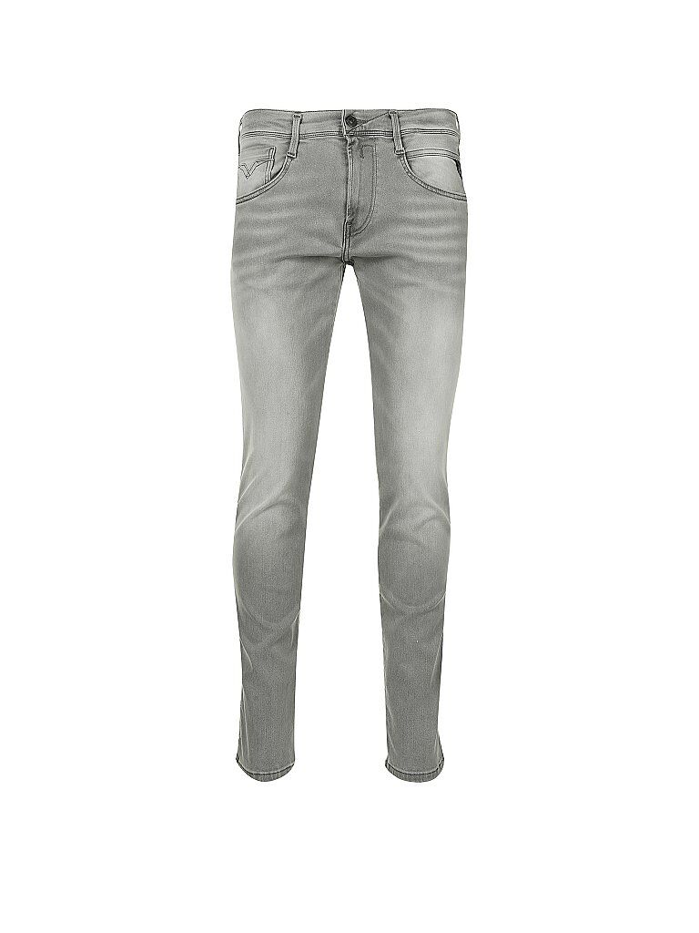 REPLAY Jeans Slim Fit Anbass Hyperflex Bio grau   Herren   Größe: W36/L32   M914Y 661A12