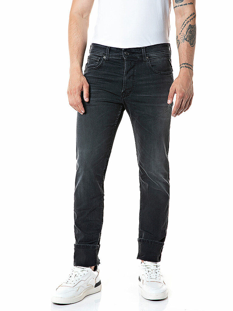 REPLAY Jeans Straight Fit " Grover " schwarz   Herren   Größe: W30/L32   MA972 573B818