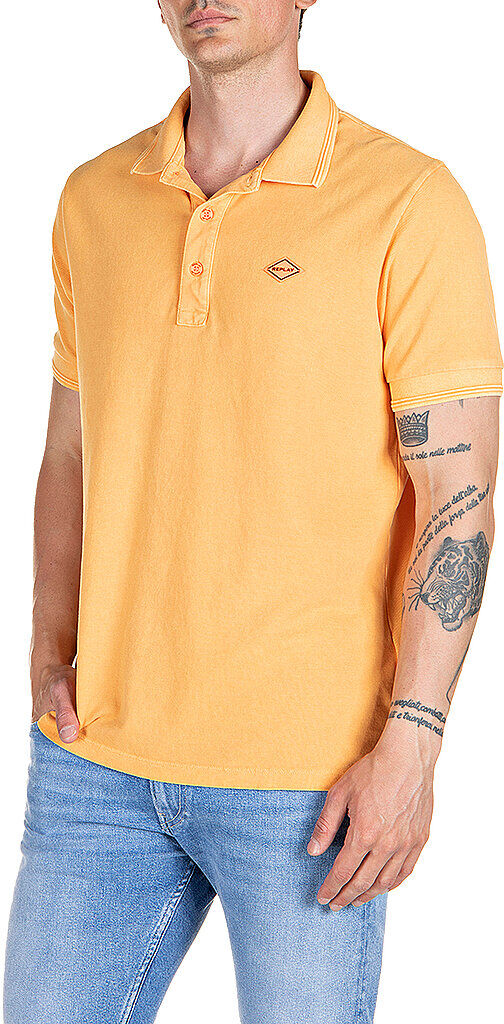 REPLAY Poloshirt  orange   Herren   Größe: L   M307022696M