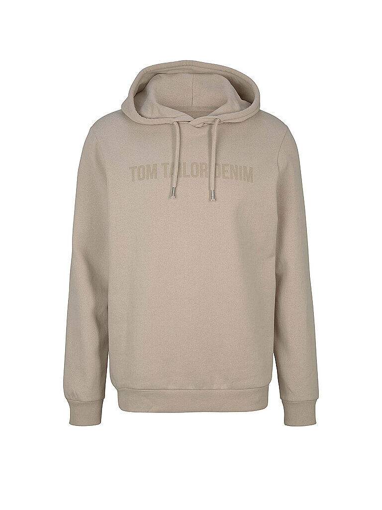 TOM TAILOR DENIM Kapuzensweater - Hoodie beige   Herren   Größe: S   1029332