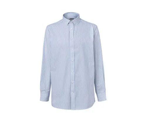 Tchibo - Hemd mit Button-down-Kragen - Weiss/Gestreift - 100% Baumwolle - Gr.: 45/46 Baumwolle  45/46