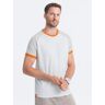 Ombre Men's reglan cotton t-shirt šedá S male