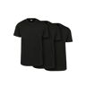 UC Men Základní tričko po 3 kusech černá/černá/černá černá 4XL male