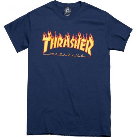 Thrasher TRIKO THRASHER FLAME SS - modrá - L