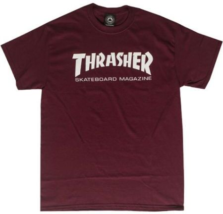 Thrasher TRIKO THRASHER SKATEMAG SS - vínová - XXL