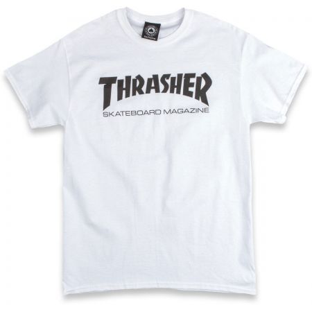 Thrasher TRIKO THRASHER SKATEMAG SS - bílá - S