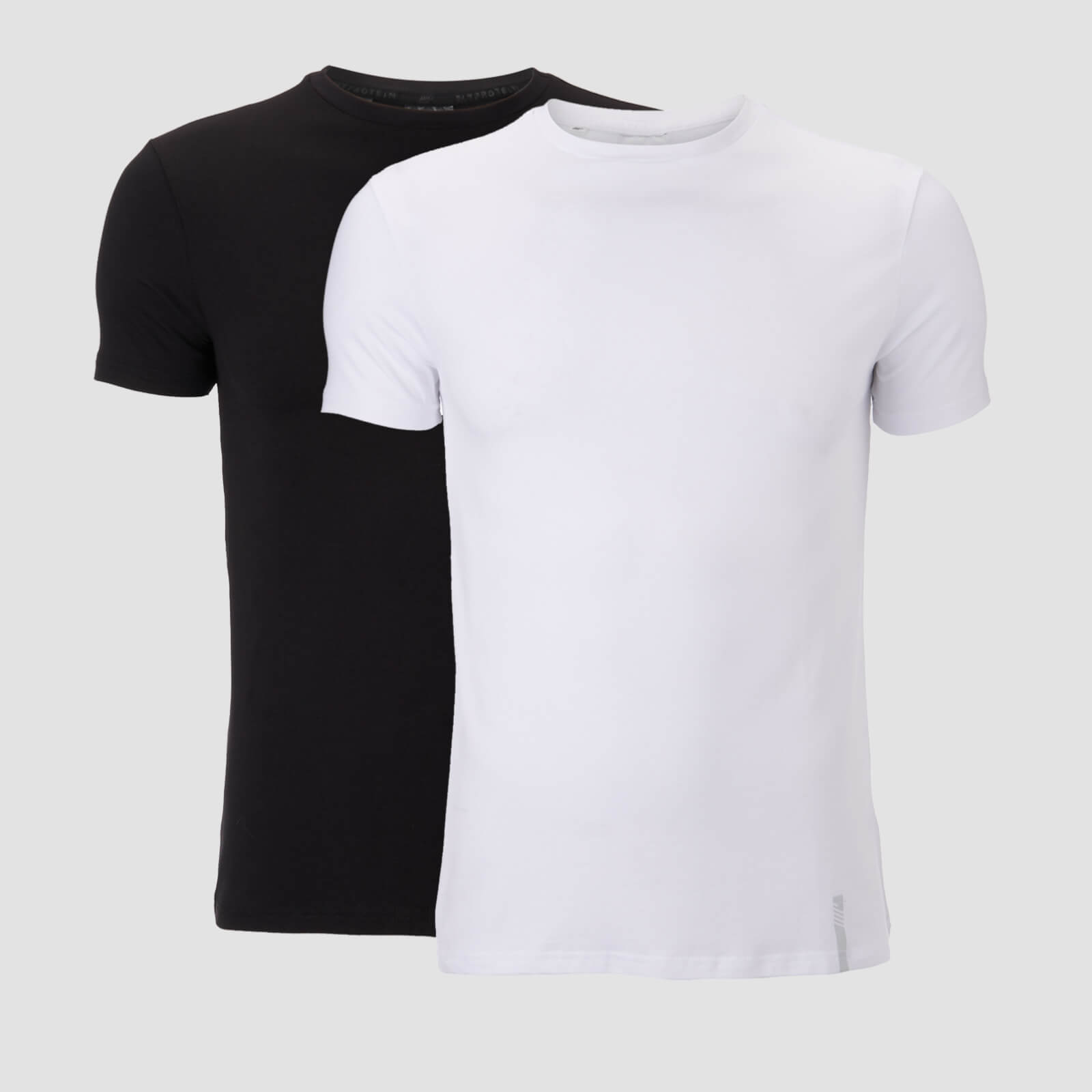 Mp Luxe klasické tričko s kruhovým výstřihem (2 Pack) - Černé/Bílé - XL