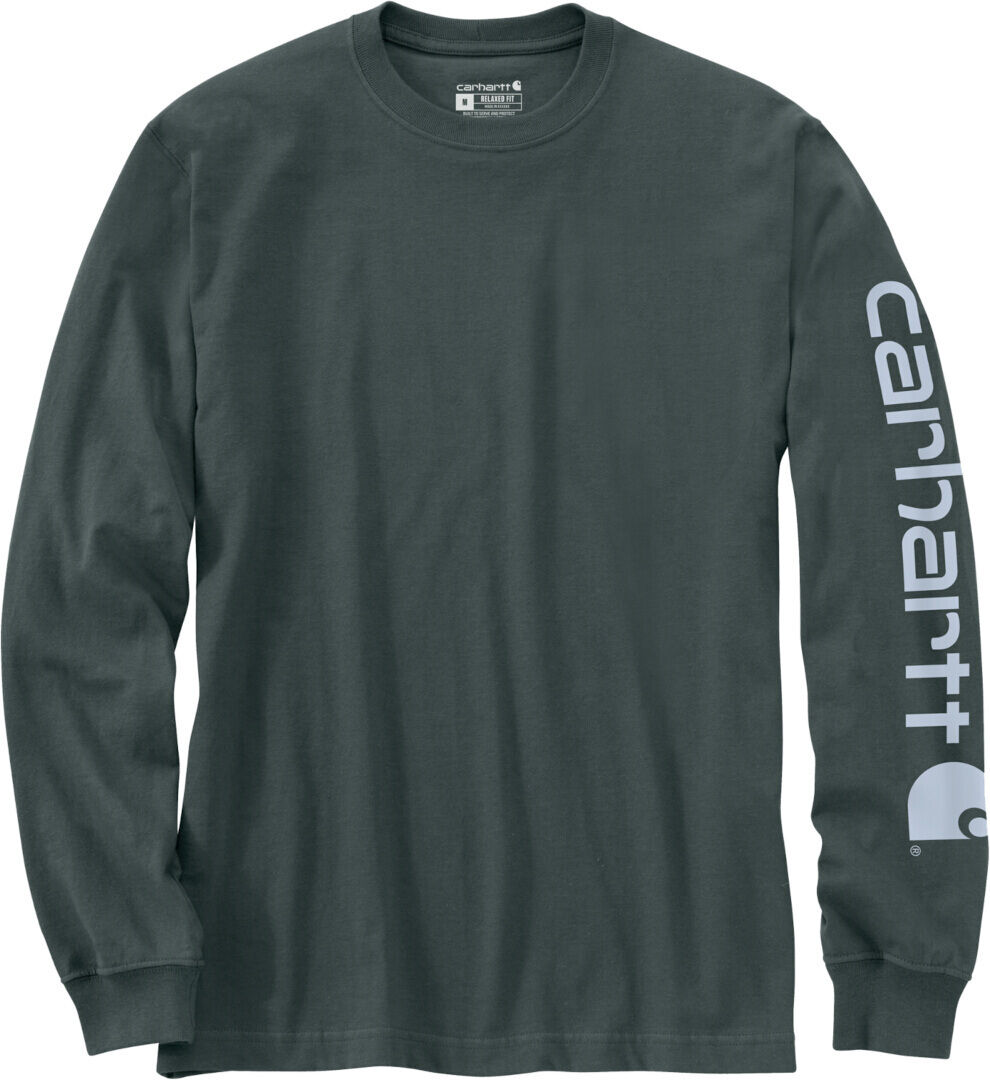 Carhartt Logo Longsleeve 2XL Šedá Zelená