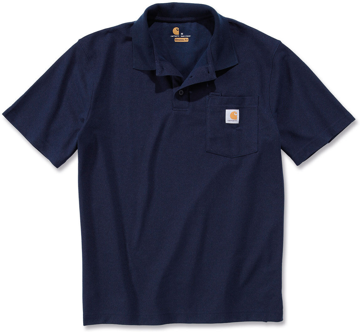 Carhartt Contractors Work Pocket Polo Shirt Polokošile L Modrá