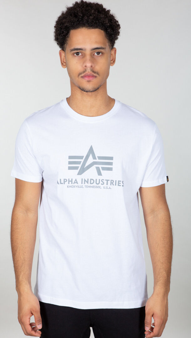 Alpha Industries Basic Tričko M Bílá Béžová