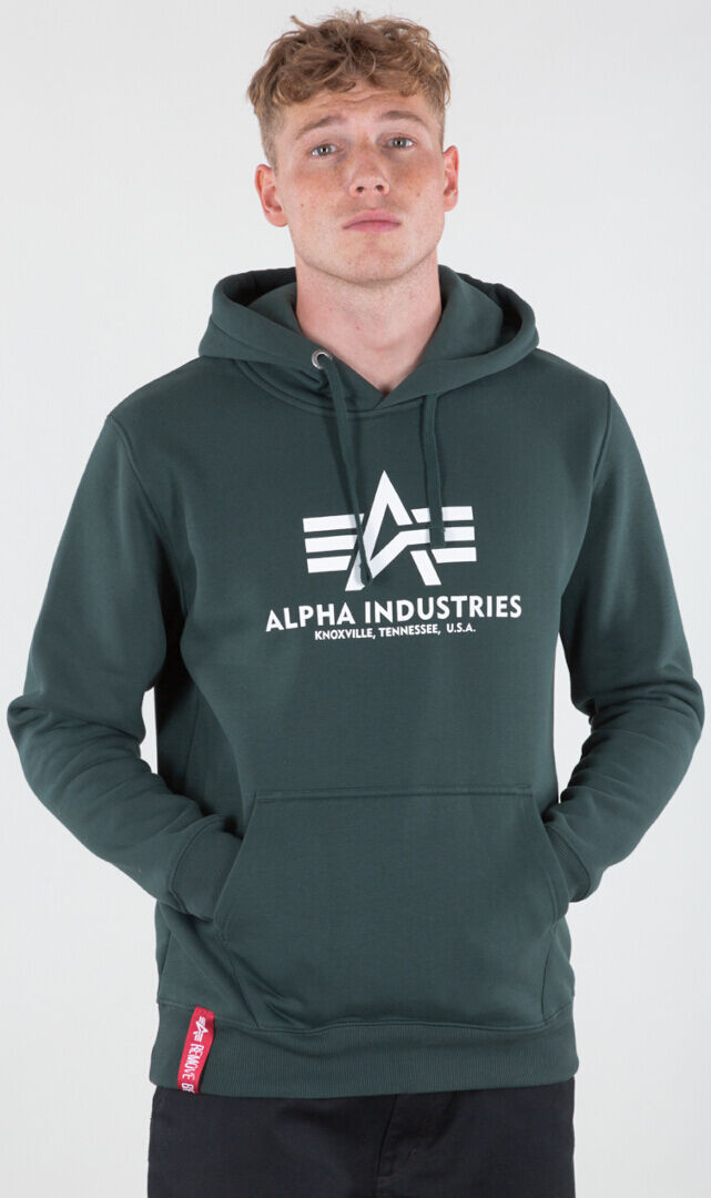 Alpha Industries Basic Mikina s kapucí XL Zelená