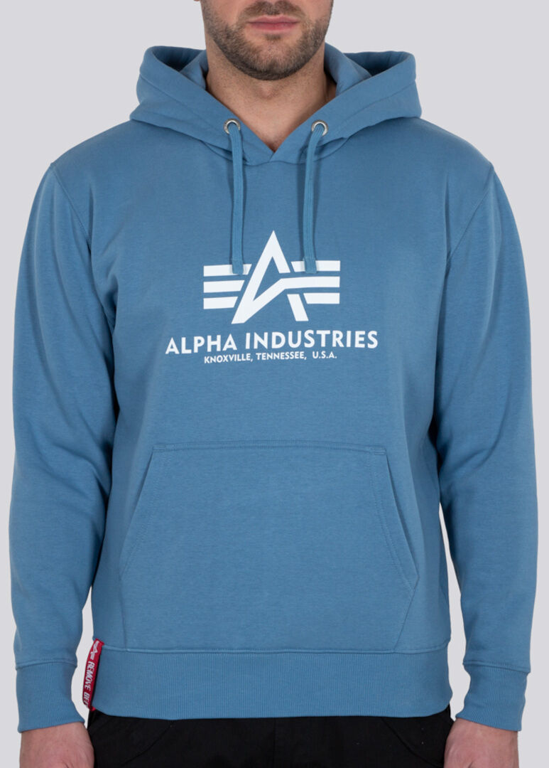 Alpha Industries Basic Mikina s kapucí XS Bílá Modrá