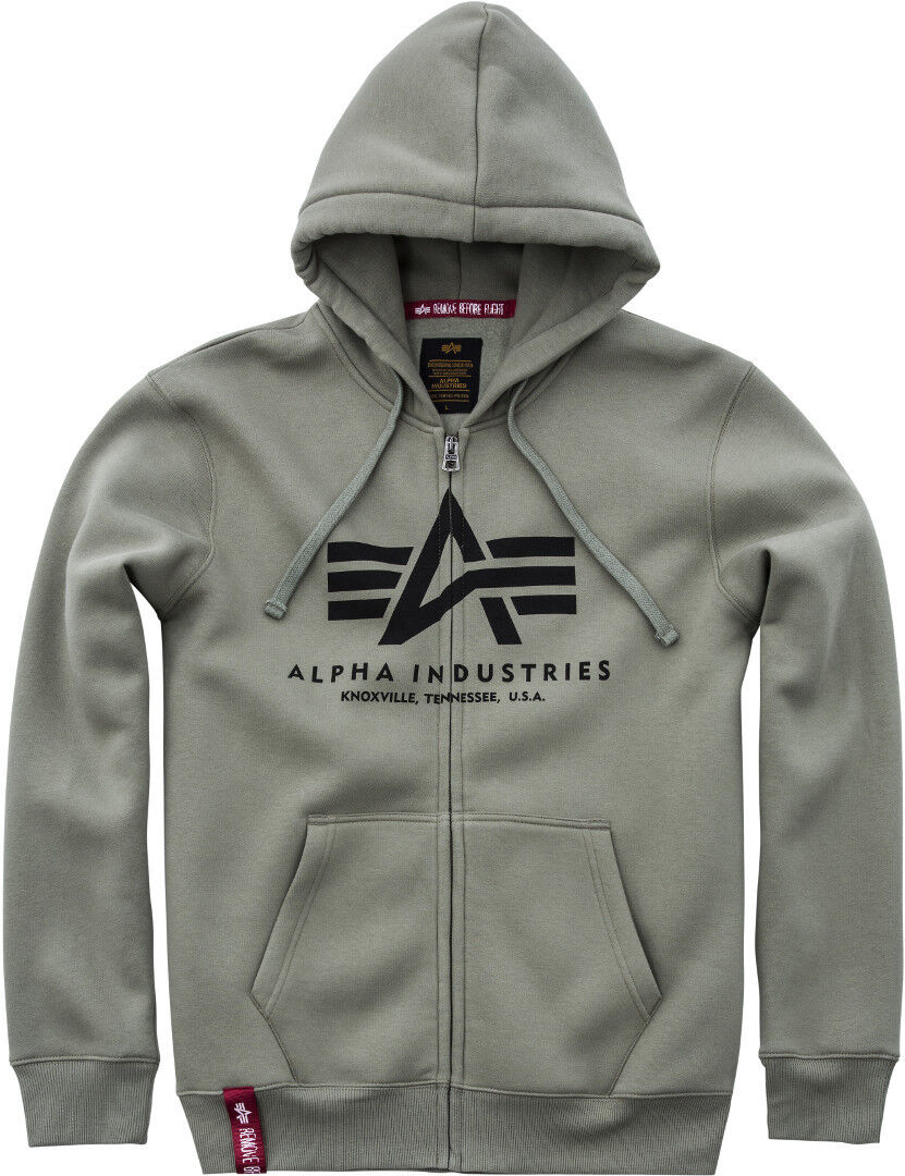 Alpha Industries Basic Mikina s kapucí M Zelená