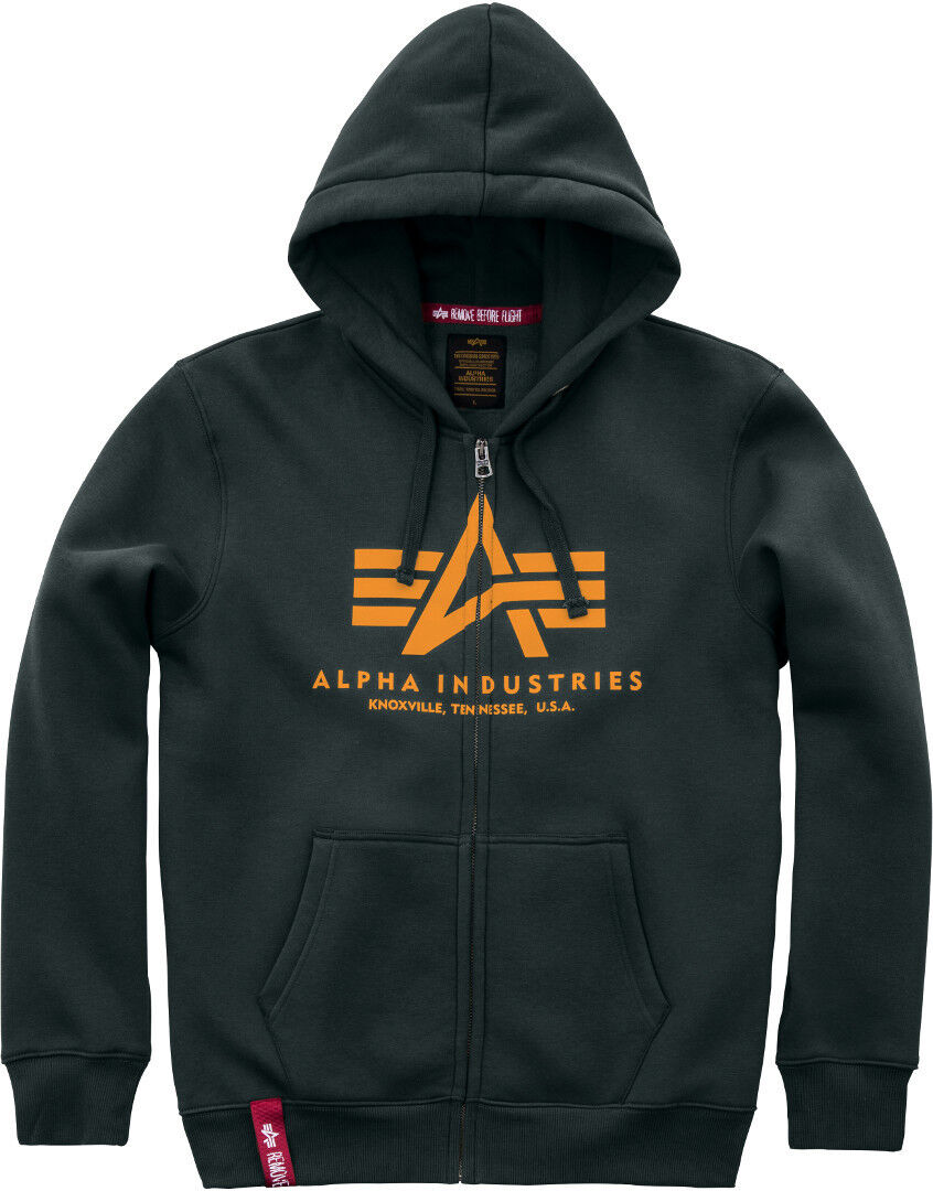 Alpha Industries Basic Mikina s kapucí M Zelená