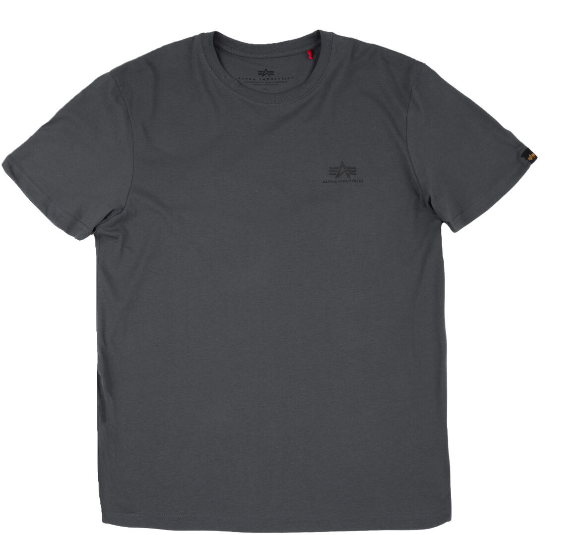 Alpha Industries Basic T Small Logo Tričko L Černá Šedá