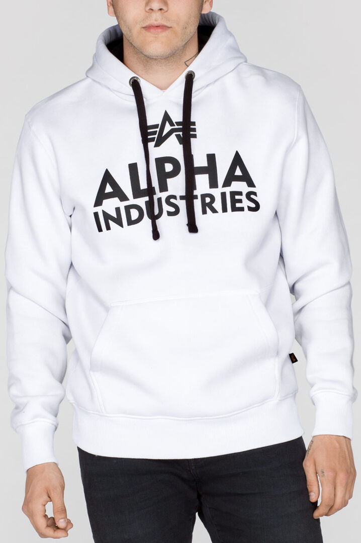 Alpha Industries Foam Print Mikina s kapucí M Černá Bílá