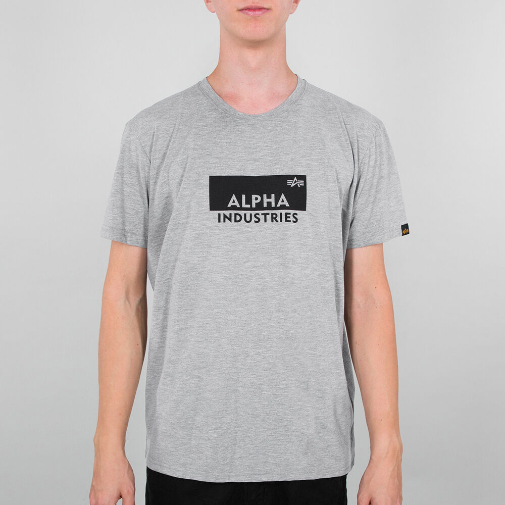 Alpha Industries Box Logo T-shirt XL Šedá