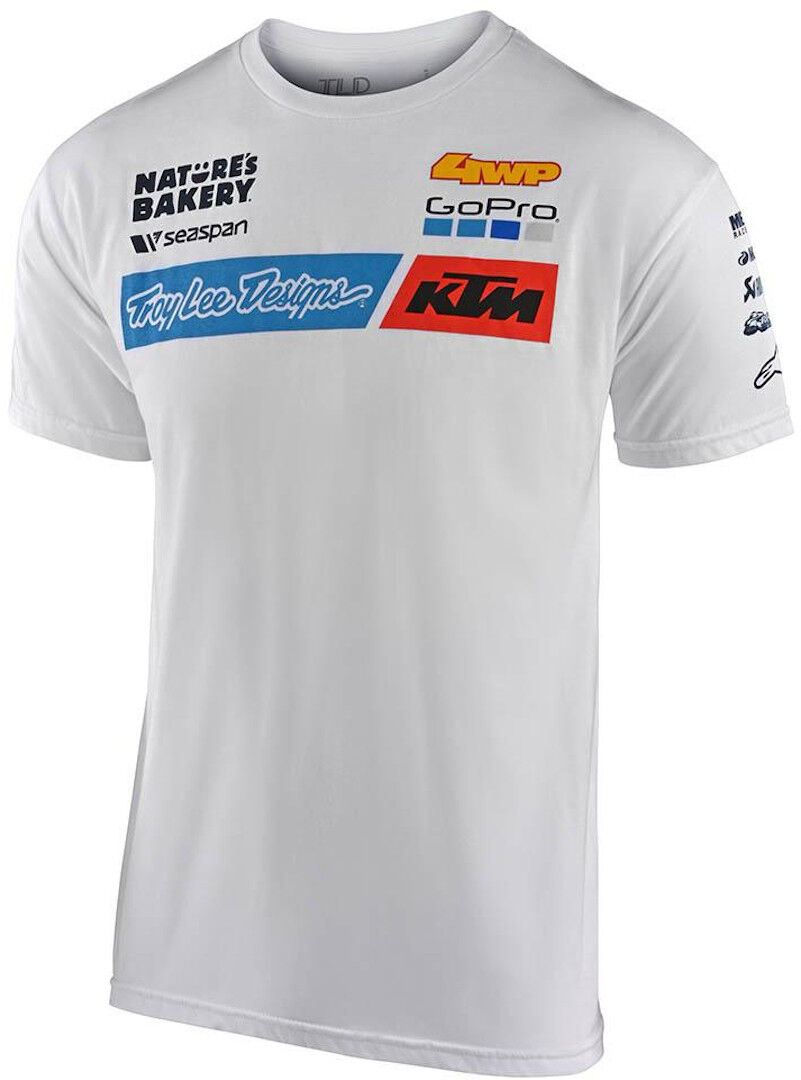 Troy Lee Designs Team KTM T-shirt S Bílá