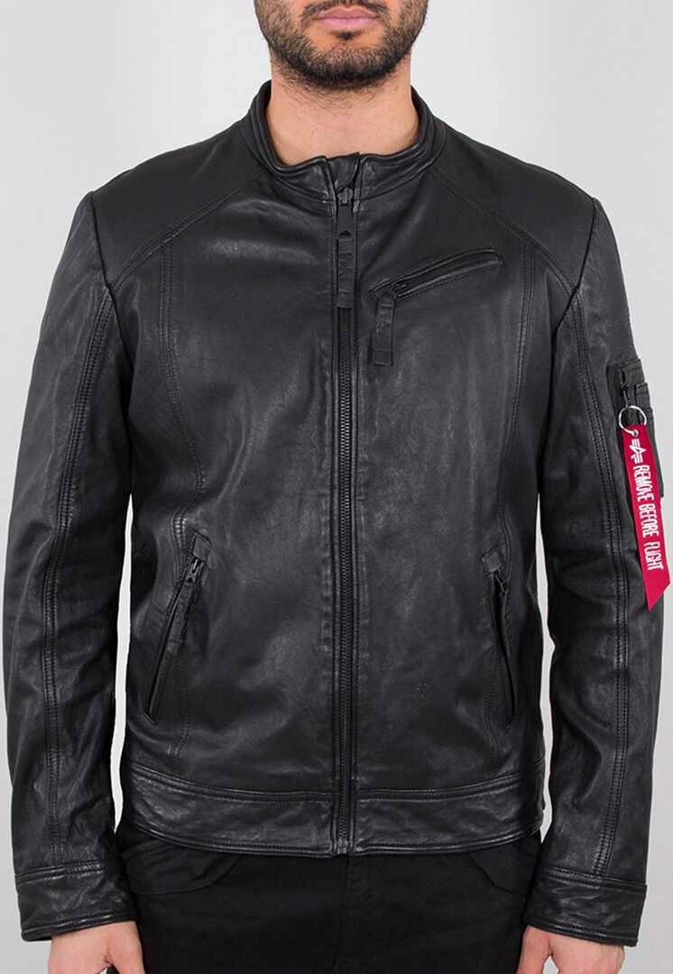 Alpha Industries Biker Bunda 3XL Černá