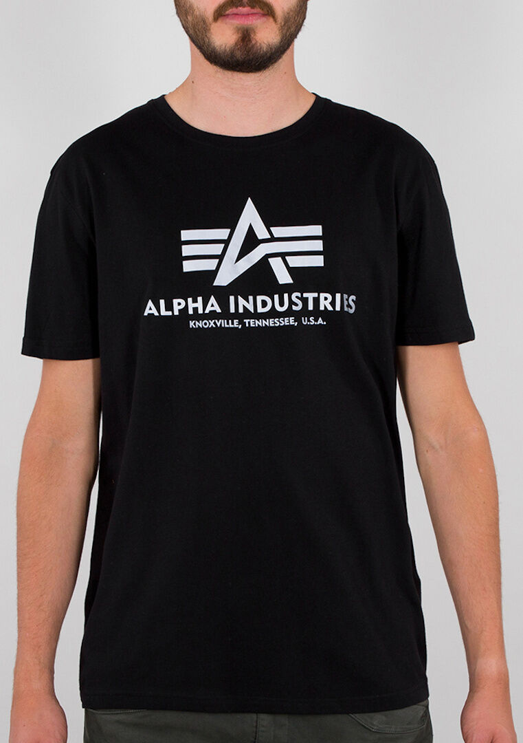 Alpha Industries Basic Reflective Print T-shirt M Černá