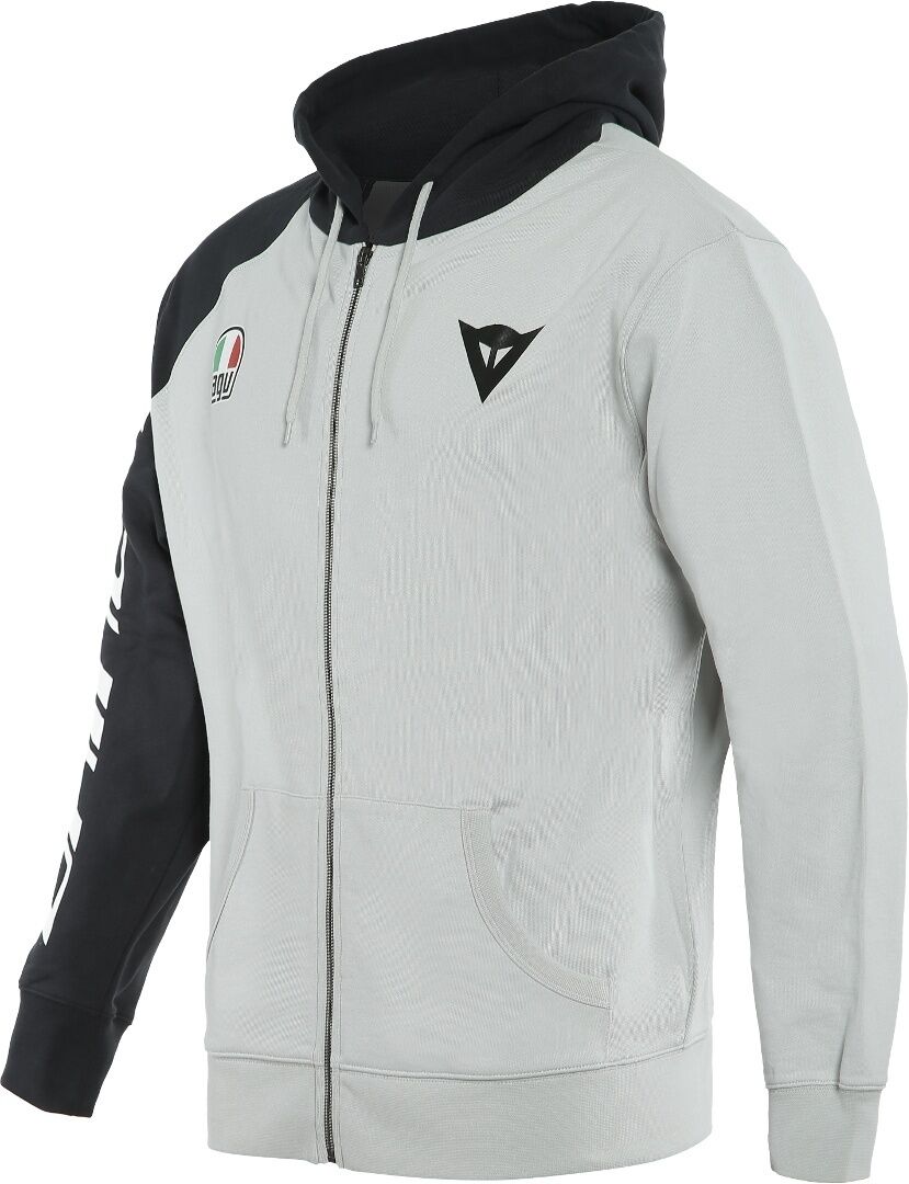 Dainese Racing Service Full-Zip Hoodie L Černá Šedá