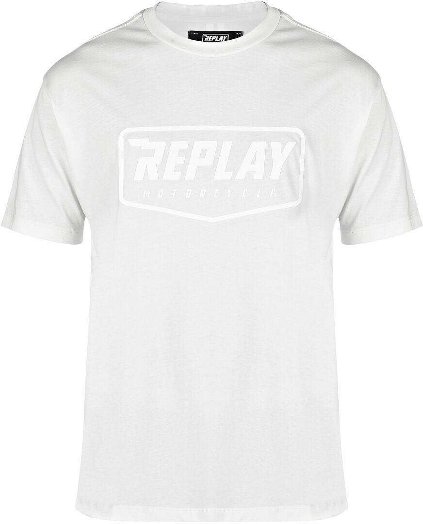 Replay Logo T-shirt 2XL Bílá