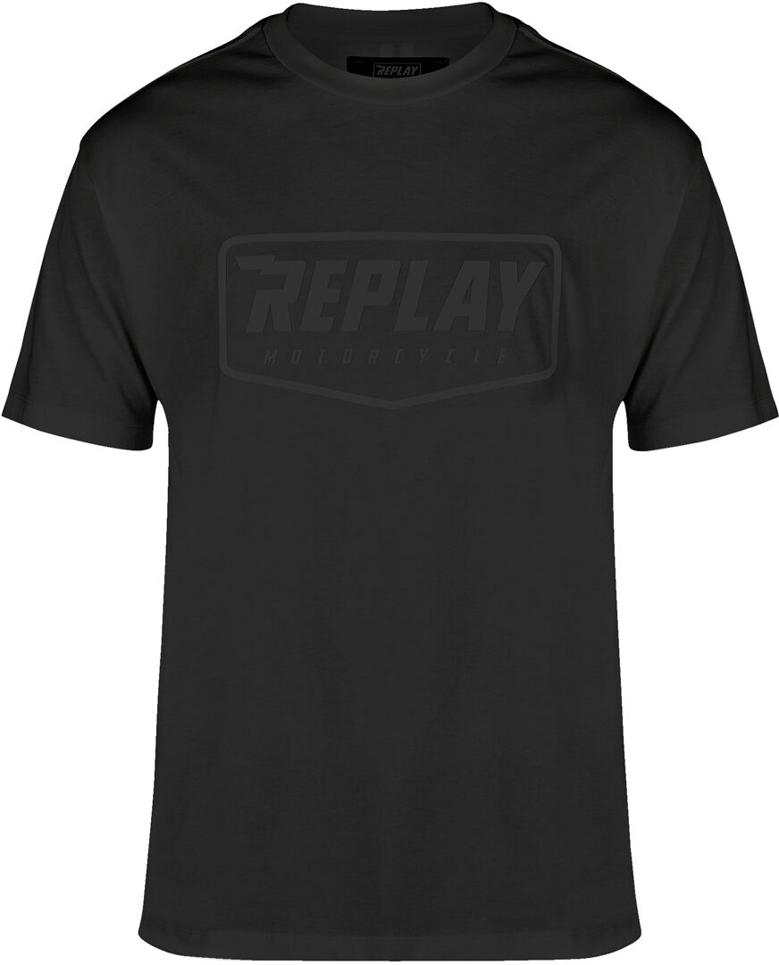 Replay Logo T-shirt XL Černá