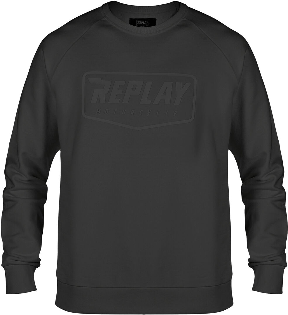 Replay Logo Svetr L Černá