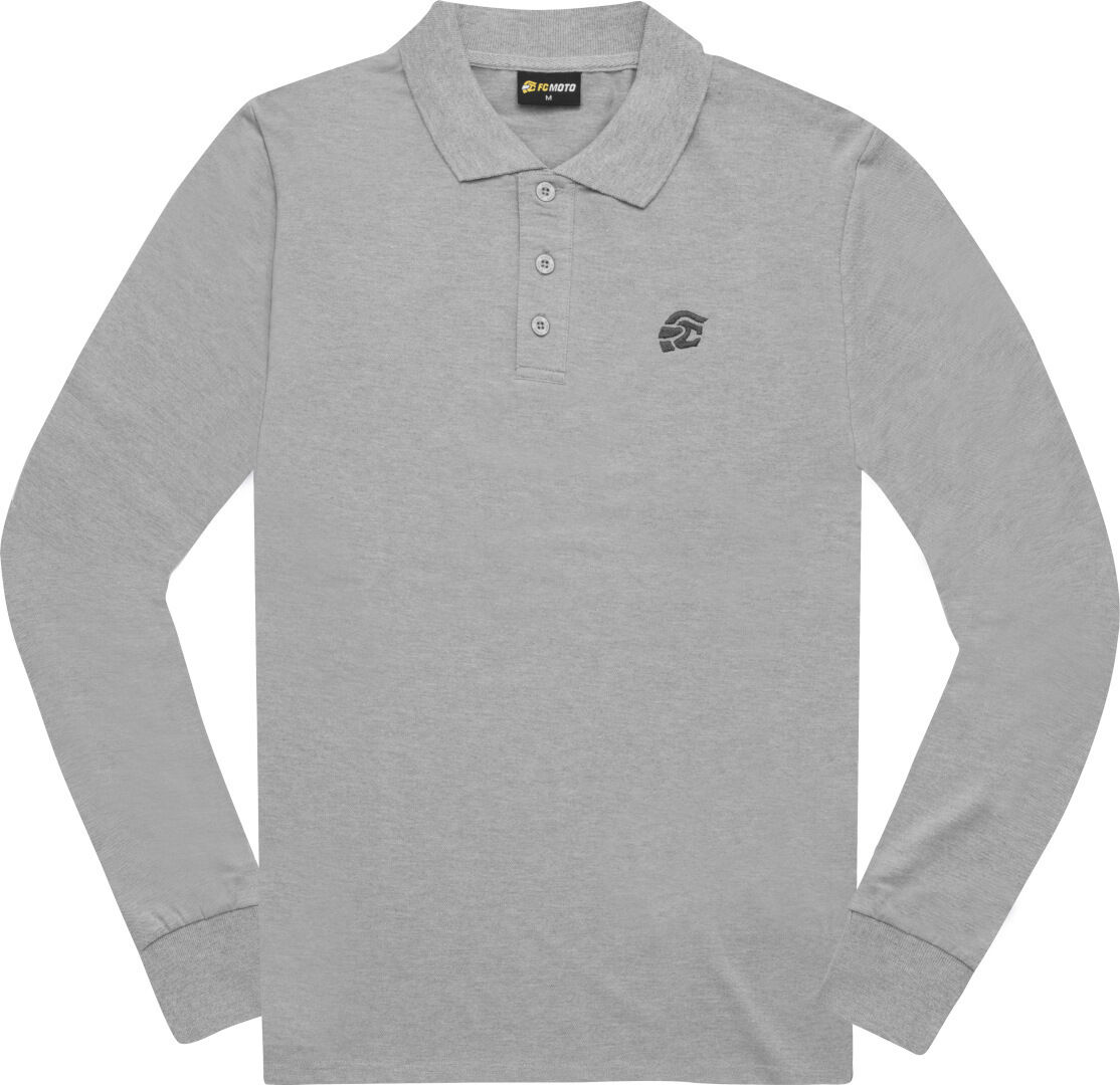 FC-Moto Long Run Polo Longsleeve Košile L Šedá