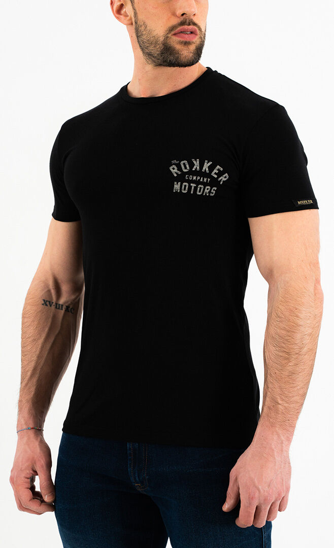 Rokker Performance Motors Patch T-shirt L Černá