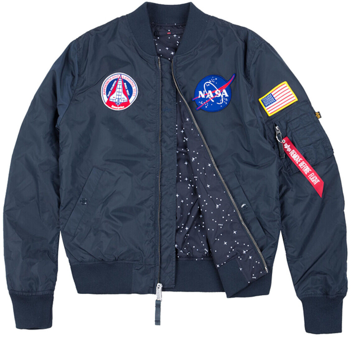 Alpha Industries MA-1 TT NASA Reversible II Bunda S Modrá