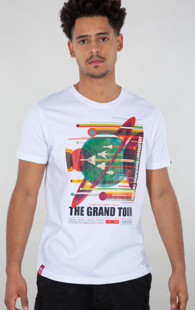 Alpha Industries Grand Tour T-shirt S Bílá
