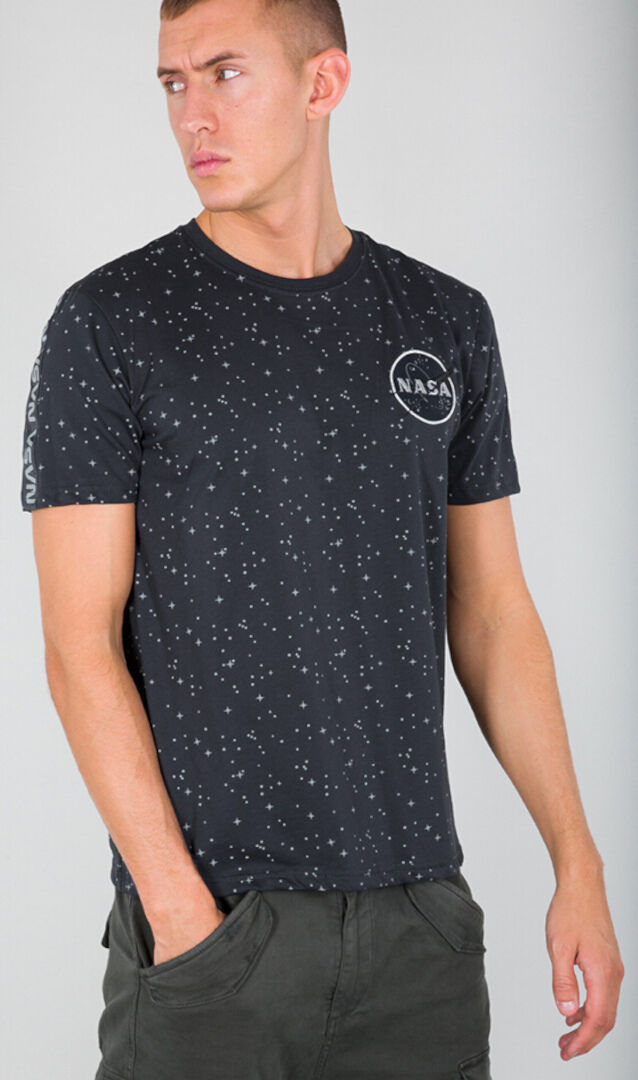 Alpha Industries NASA Tape T-shirt XS Modrá