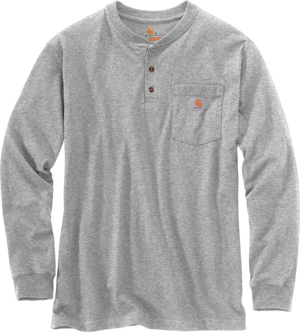 Carhartt Workwear Pocket Henley Košile Longsleeve S Šedá