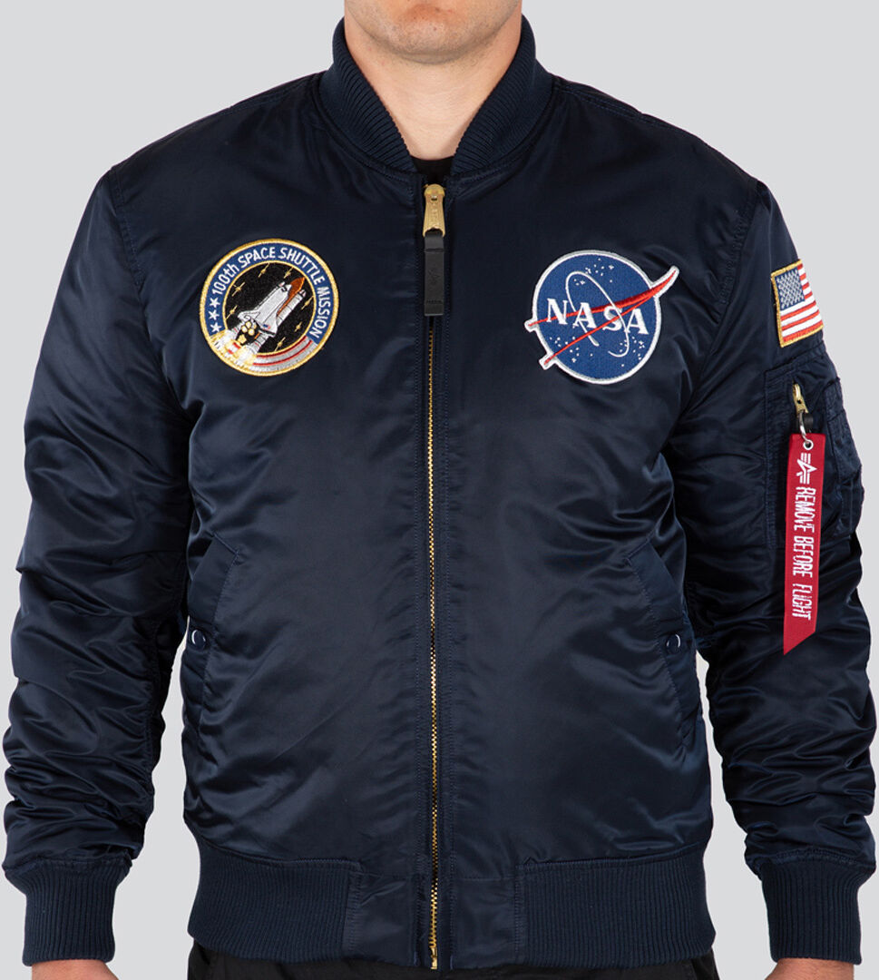 Alpha Industries MA-1 VF NASA LP Sako S Modrá