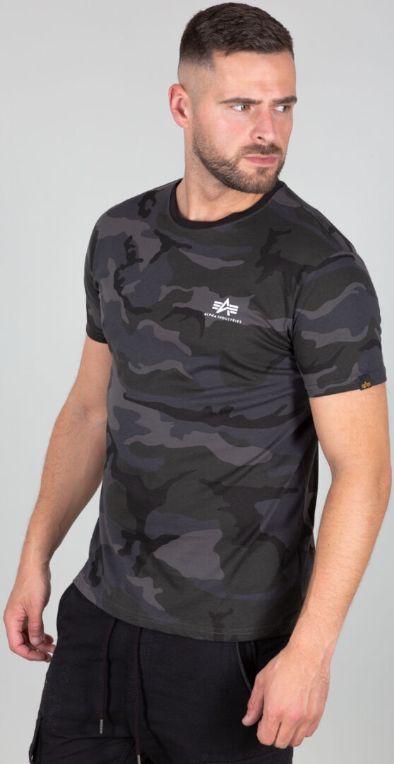 Alpha Industries Backprint Camo Triko XL Vícebarevný