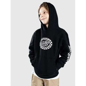 Santa Cruz Check Oval Mono Front Hoodie black L male