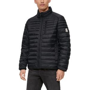 Steppjacke S.OLIVER Gr. XXL, grau (grey, black) Herren Jacken Steppjacken mit Reißverschluss-Brusttasche