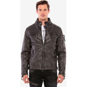 Outdoorjacke CIPO & BAXX Gr. S, schwarz Herren Jacken Outdoorjacken mit 3D Motiv Druck