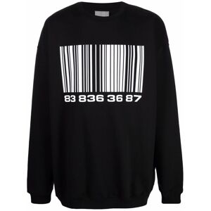 VTMNTS Sweatshirt mit Barcode-Print - Schwarz S/M/L/XL Male
