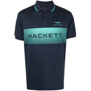 Hackett x Aston Martin Poloshirt mit Logo-Print - Blau XS Male