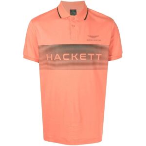 Hackett x Aston Martin Poloshirt mit Logo-Print - Orange XS/S Male