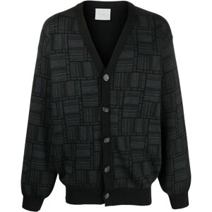 VTMNTS Cardigan mit Barcode-Print - Schwarz S/M/L/XL Male