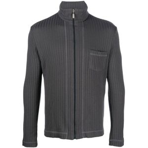 Dolce & Gabbana Pre-Owned 2000s gerippter Cardigan mit Stehkragen - Grau 52 Male