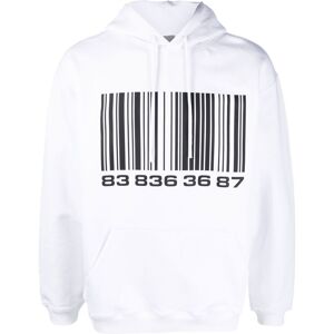 VTMNTS Hoodie mit Barcode-Print - Weiß XS/S/M/L Male