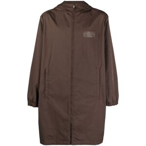 Valentino Garavani logo-patch coat - Braun 50/52 Male