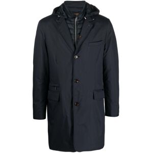 Moorer Redon single-breasted padded coat - Blau 48/50/52 Male